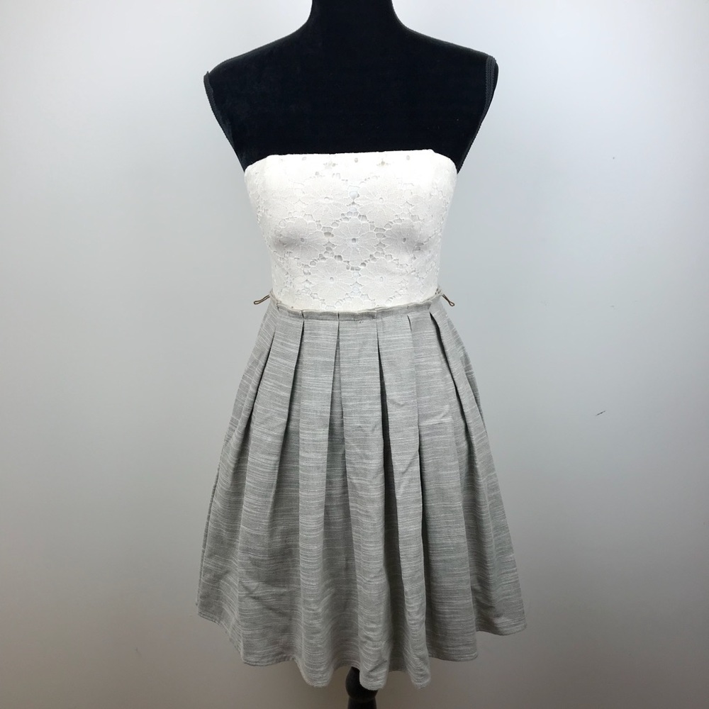 City Studio strapless mini dress